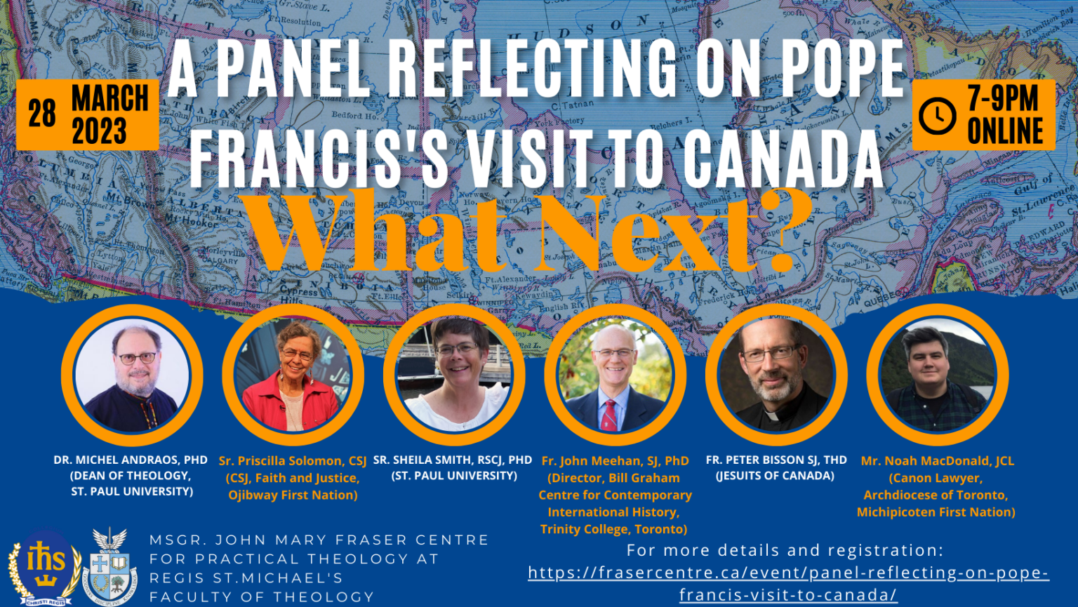 Regis College Fraser Centre - A Panel Discussion on Pope Francis’ Visit to Canada: What Next? 