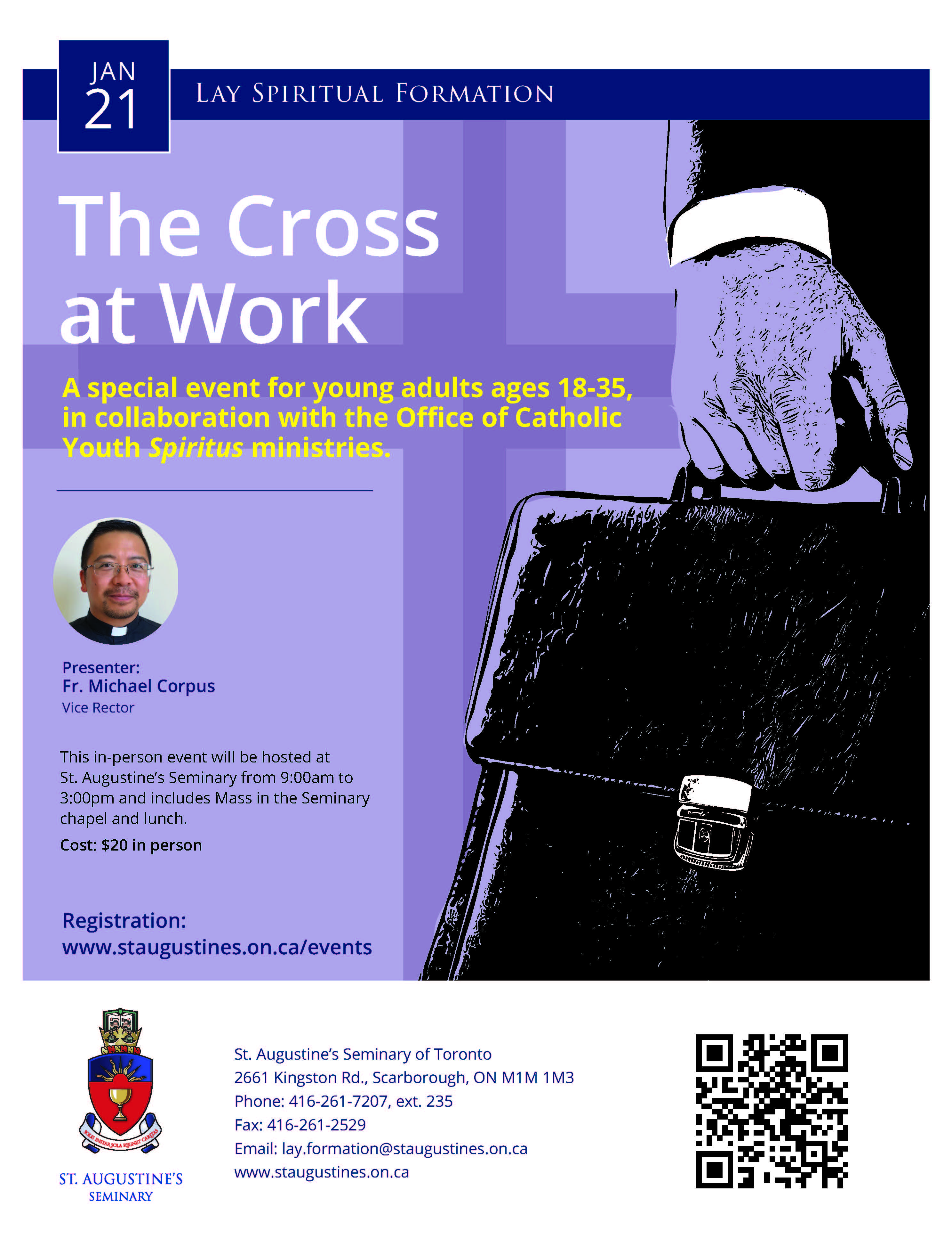 Lay Spiritual Formation Series - The Cross at Work (For young adults, ages 18-35)