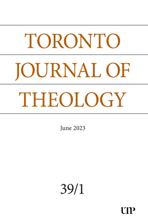 Toronto Journal of Theology cover image