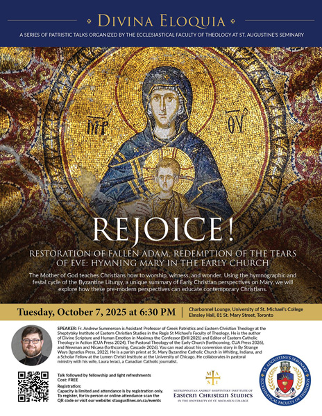 Patristic Talk, October 7