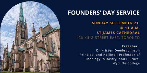 Wycliffe College Founders' Day Service, September 21