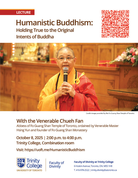 Trinity College Lecture, Humanistic Buddhism, Oct 8