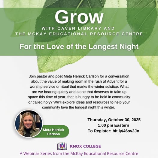 Knox College, Grow Webinar, October 30