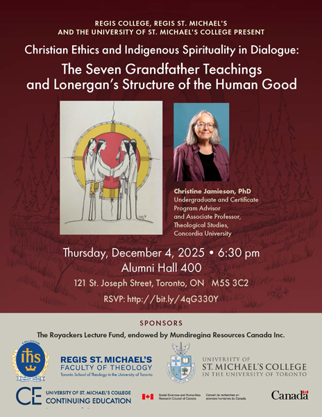 St. Michael's College Lecture, Dec 4