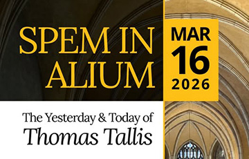 Trinity College Lecture and Concert, Thomas Tallis, March 16