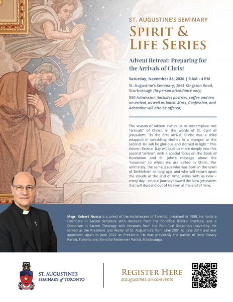 St. Augustine Seminary Advent Retreat, November 28