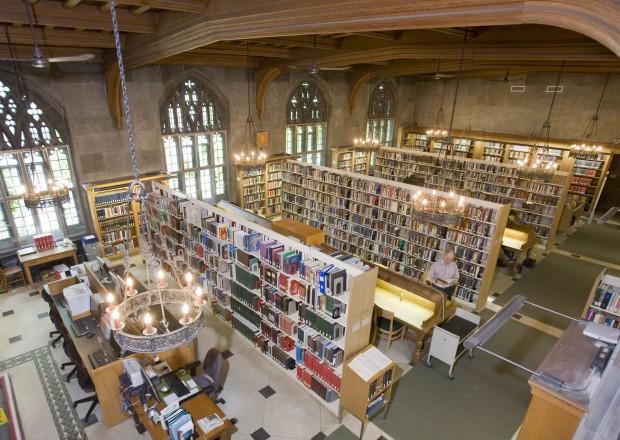 View of Emmanuel College library