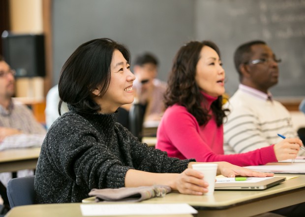 students in class